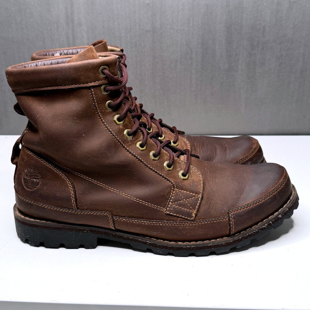 Timberland Oiled Nubuck Boots Mens 13 Brown Earthkeepers Original 15550 Gorpcore